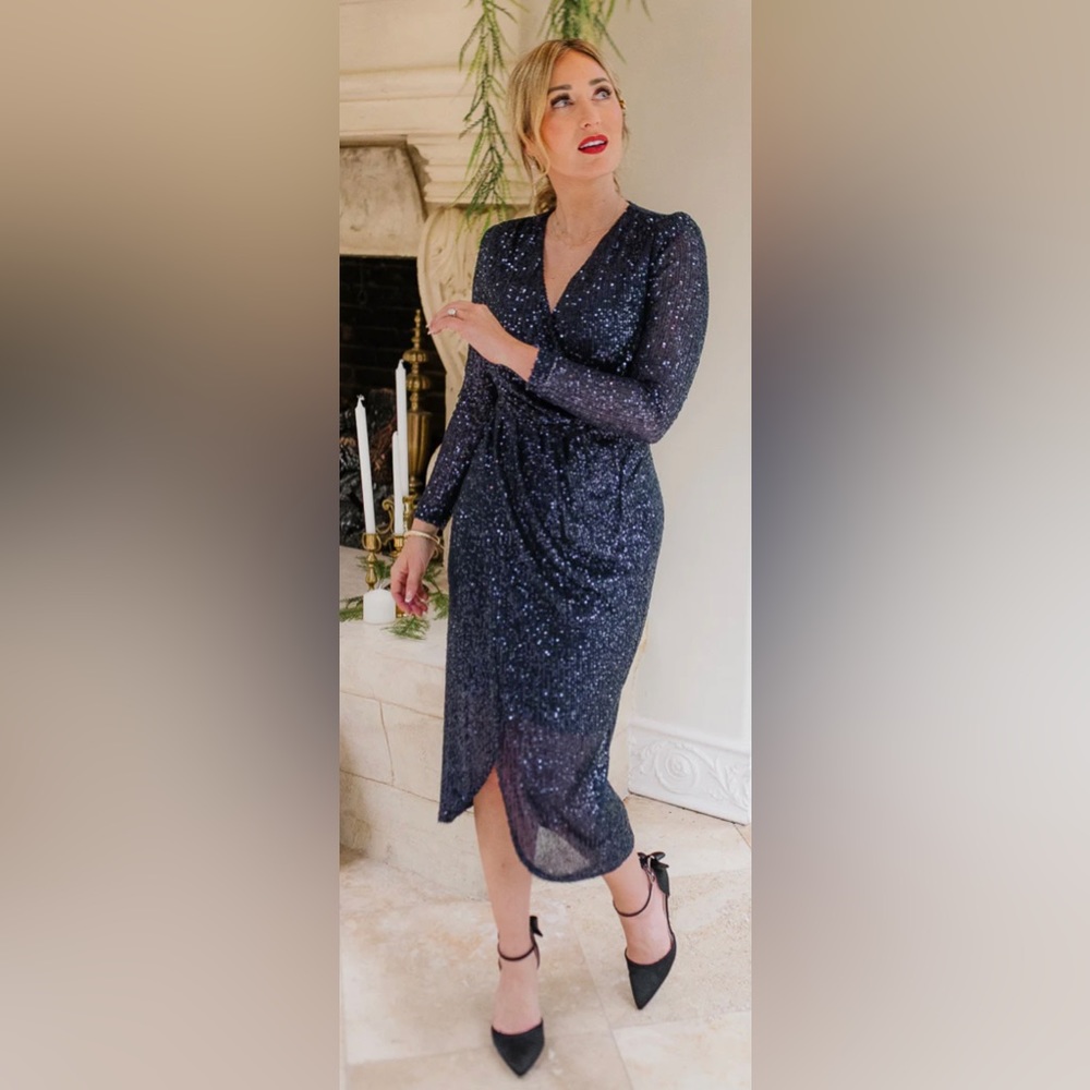 Ivy City Starstruck Dress Navy